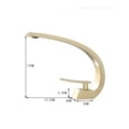 thumbnail image 7 of Basin Faucet Modern Bathroom Mixer Tap Brushed Gold Wash basin Faucet Single Handle Hole Hot and Cold Waterfall Fauce ,Effortless Installation, 7 of 7