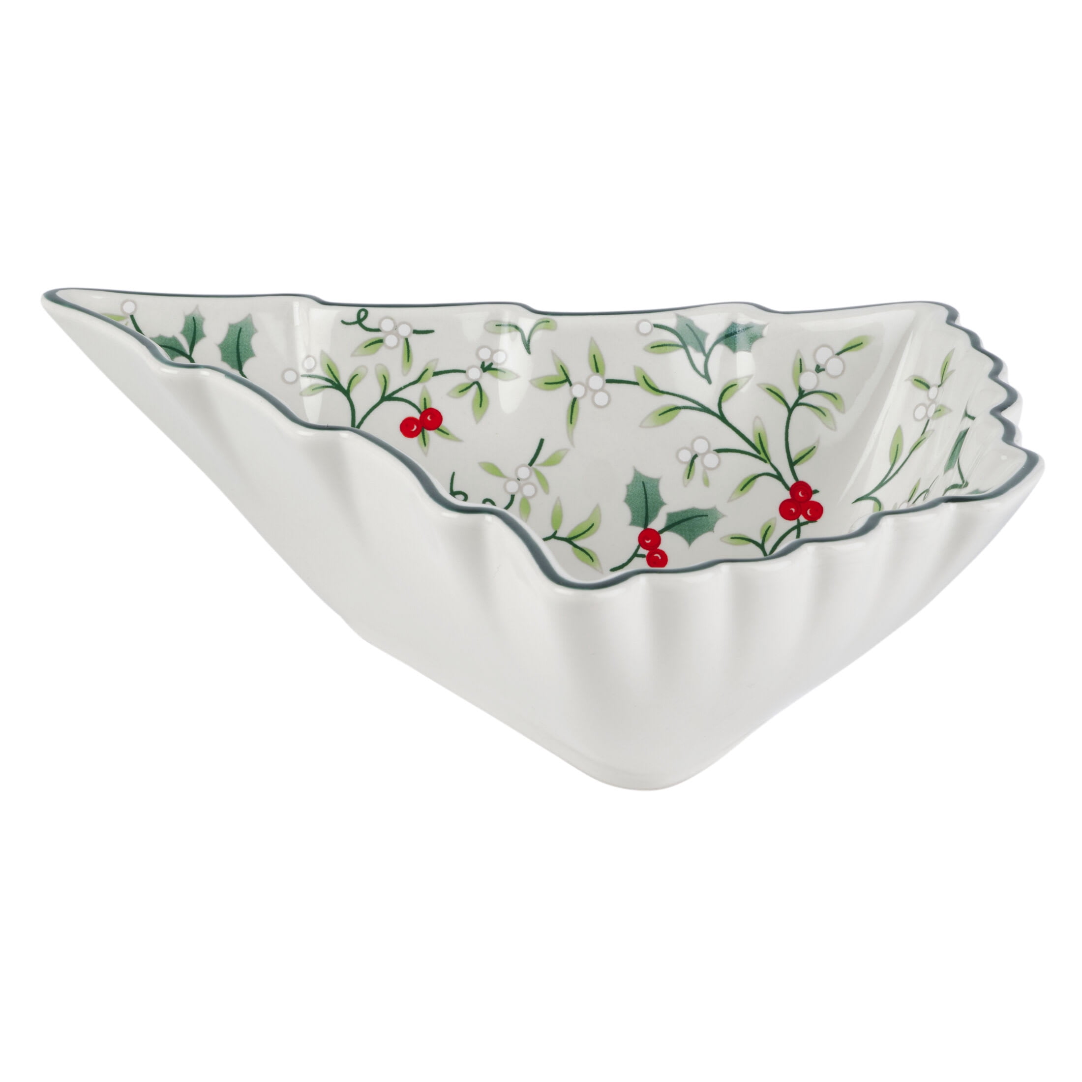 Pfaltzgraff Winterberry Stoneware 7 in Tree Serving Bowl
