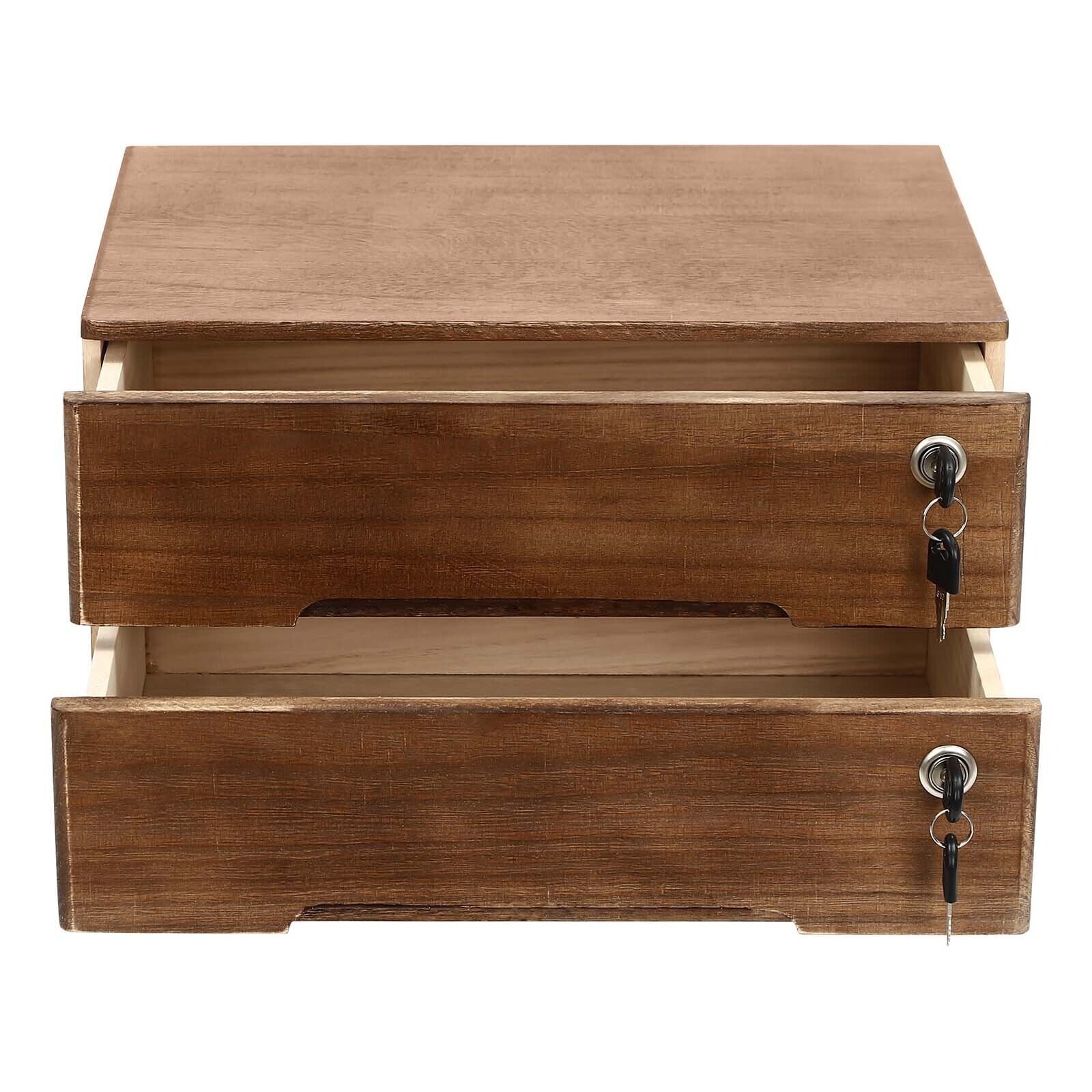 Miumaeov 2-Drawer File Cabinet Office Filing Cabinet Stand Storage Organizer with Lock