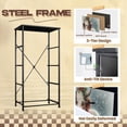 thumbnail image 4 of Vintage Dresser for Bedroom with 4 Storage Drawers Festive Cow Christmas Sweater Dressers Chest of Drawers Steel Framed Fabric Closet Organizers for Dorm Entryway, 4 of 8