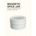 thumbnail image 1 of 1pc White Plastic Storage Box With Magnetic Lid For Fridge, Multi-Purpose Container For Condiments, 1 of 5