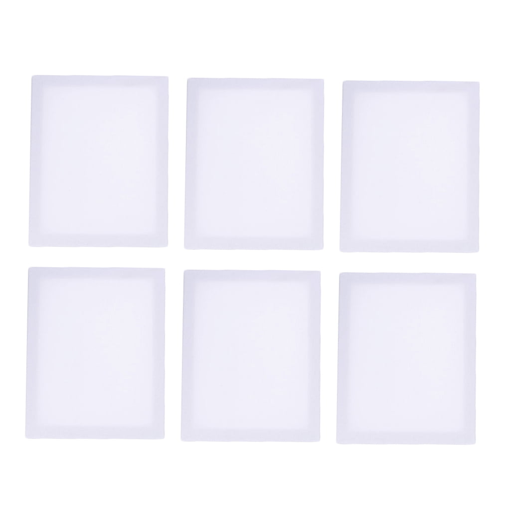 WRISTBIQUE 6Pcs White Canvas Panels for Artists Diy Drawing Painting Home Use 10x12in