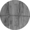 thumbnail image 1 of Ahgly Company Indoor Round Abstract Gray Contemporary Area Rugs, 4' Round, 1 of 1