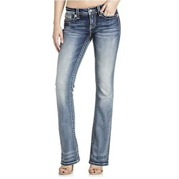 Women's Jeans 28X32 Bootcut Embellished Stretch 28 - Walmart.com ...
