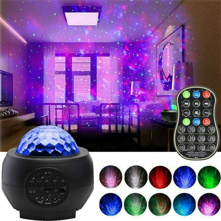

Promotion ClearanceLed Music Starry Sky Projector Lamp/USB Cable Bluetooth Voice Control Laser Star Light Black