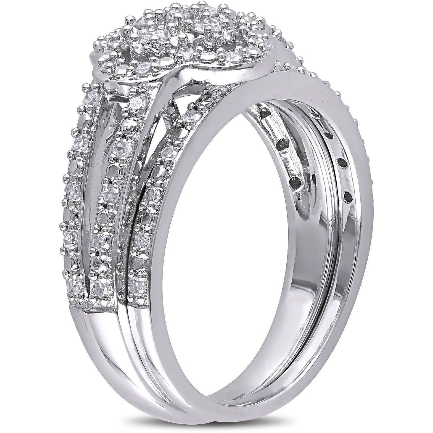 Everly Women's Diamond Sterling Silver Bridal Set