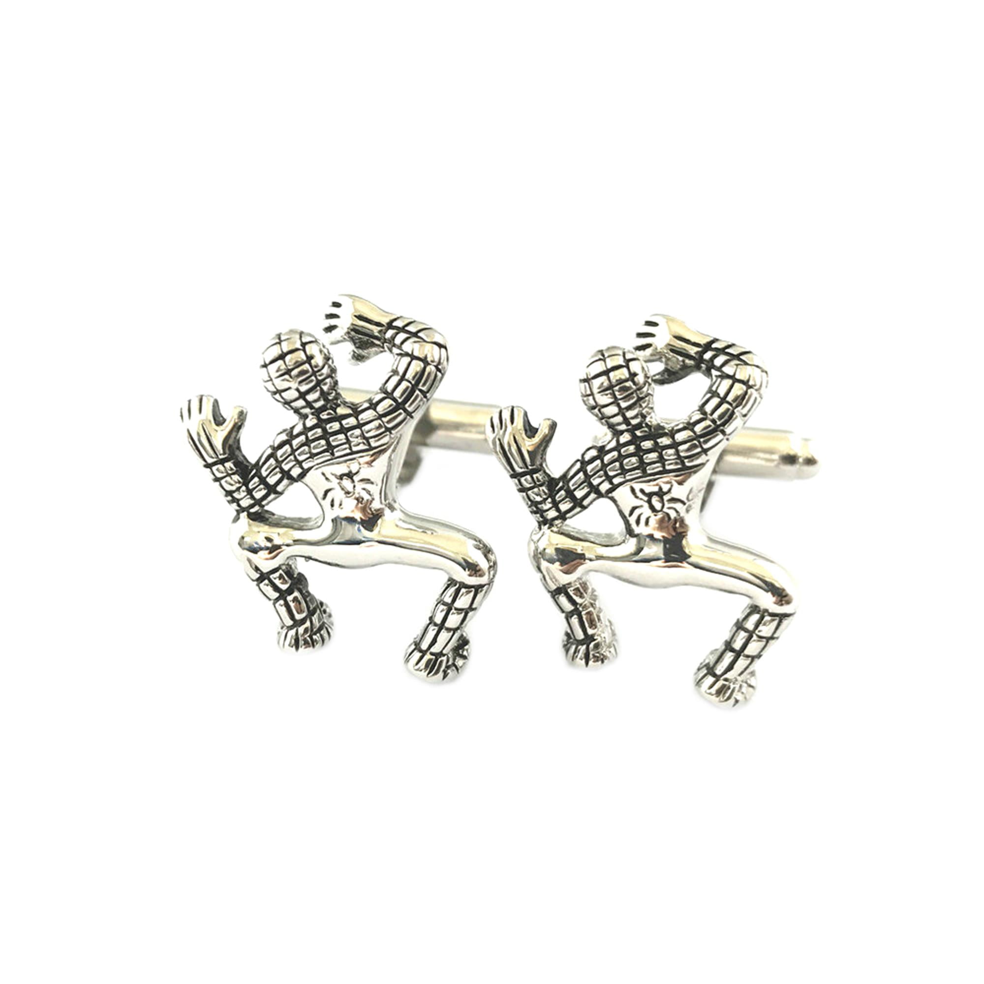 Spider-Man Figure Fashion Novelty Cuff Links Movie Comic Series with Gift Box