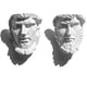 thumbnail image 1 of Imán para Nevera Escultura Magnética Cabeza de Alejandro Magno en resina, yeso óptico Juego de 2 Imanes para Nevera, Pizarra Blanca Decoración Diseño Artístico Moderno, 1 of 5