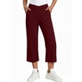 thumbnail image 2 of Posijego Womens Yoga Capri Pants Summer Loose Wide Leg Workout Cropped Pants Casual Capris Pants, 2 of 8
