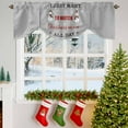 thumbnail image 3 of Winter Snowman Tie Up Valances Curtain, I Just Want to Watch Christmas Movies Gray Adjustable Rod Pocket Short Window Treatment Tie Up Curtains Valances for Kitchen Living Room Bathroom 42x18 Inches, 3 of 9