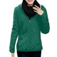 thumbnail image 4 of HAiming Quilted Jackets for Women Fleece Lined Long Sleeve Padded Coats Winter Casual Loose Warm Outwear with Pockets, 4 of 6