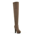 thumbnail image 3 of DREAM PAIRS Women's Fashion Thigh High Chunky Heel Platform Over The Knee Boots HIGHPLAT KHAKI Size 5, 3 of 6