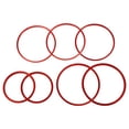 thumbnail image 1 of Unique Bargains 7 Pcs Air Conditioning Outer Vent Rings Trim Covers for Mercedes Benz W205 Type C Class C180L C200L Red, 1 of 6