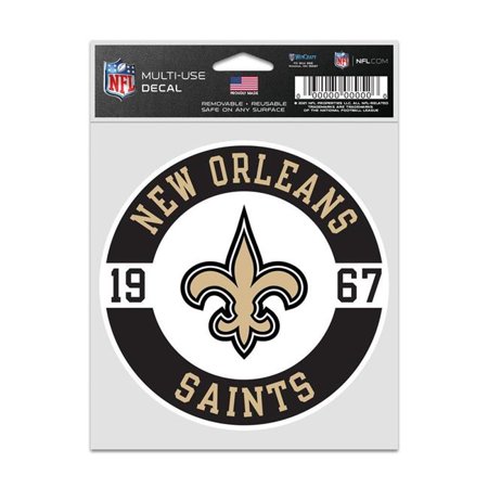 Wraft Fanatics 9416636956 3.75 x 5 in. New Orleans Saints Decal – Patch Fan