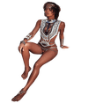 thumbnail image 2 of Women Summer Bathing Suit  Bohemia Pattern One-Piece Double Layers Bikini, 2 of 5