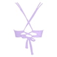 thumbnail image 5 of Daznico Women's Twist-Front Bikini Top, Crisscross Back V-Neck Swim Bra,L, 5 of 5