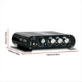thumbnail image 3 of Amplificador de Potencia -838 HiFi de 2.1 Canales, Amplificador de Sonido de Graves Estéreo de 80 W X 2 con Salida de Subwoofer, Amplificador de Audio para el Hogar, Color Negro, 3 of 5