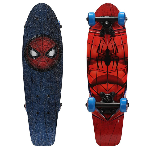 PlayWheels Ultimate Spider-Man 21 Wood Cruiser Skateboard Spidey Eyes