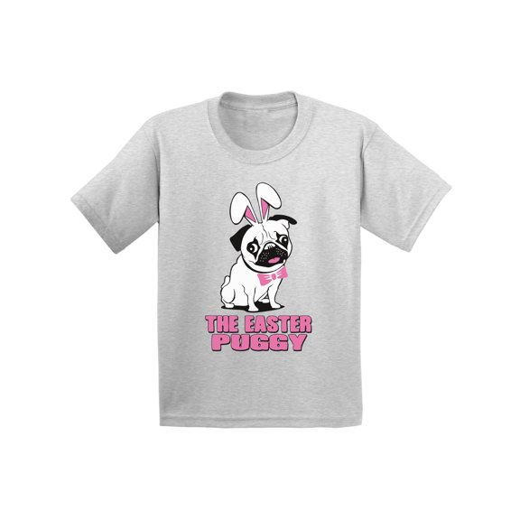 Awkward Styles The Easter Puggy Infant Shirt Easter Baby Shirt Funny Easter Holiday Gifts First Easter Outfit for Baby Easter Dog Tshirt for Baby Pug Shirt for Easter Happy Easter Outfit for Baby