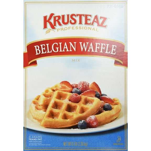 Krusteaz Belgian Waffle Mix - 5 Pound Foodservice Bag (1  Bag)