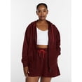 thumbnail image 2 of Athletic Works Women's and Women's Plus Full Zip Fleece Hoodie, Sizes XS-4X, 2 of 7