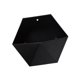thumbnail image 1 of Billuyoard Estante de pared Hexagonal, estante de almacenamiento geométrico, estilo nórdico, sin perforaciones, soporte de baño Simple, libros, Almacenamiento y organización del hogar Negro, 1 of 6