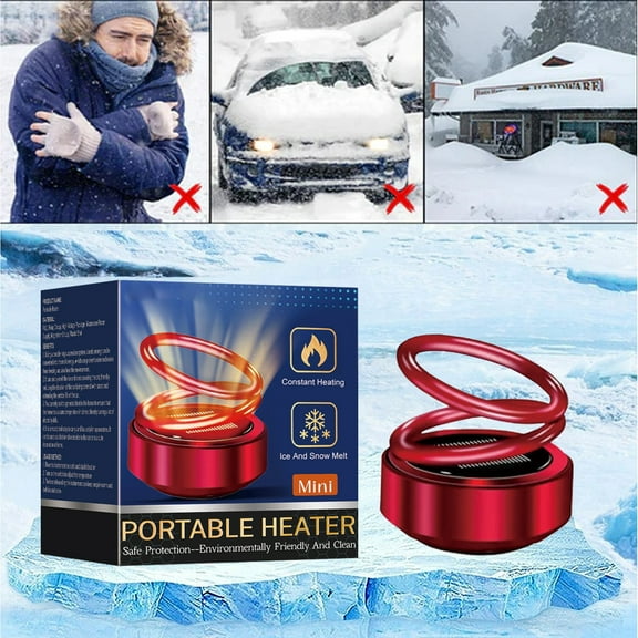 Portable Car Molecular Heater Windshield Defroster Defogger Deicer, Compact Emergency Winter Safety Tool for Auto Ice Removal & Glass Maintenance, Vehicle Heating System Accessory