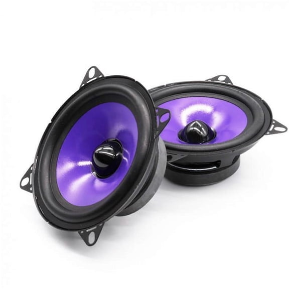 Auto tweeters 2 pieces 5/6.5 inch 80/90W car speakers full range frequency heavy midbass modified subwoofer speakers horn (6.5 inch 90W)