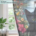 thumbnail image 4 of Yayeee Window Curtains Light Filtering 63"x52" Grommet Panel Pair Home Living Room Decor, Black Cats, 4 of 7