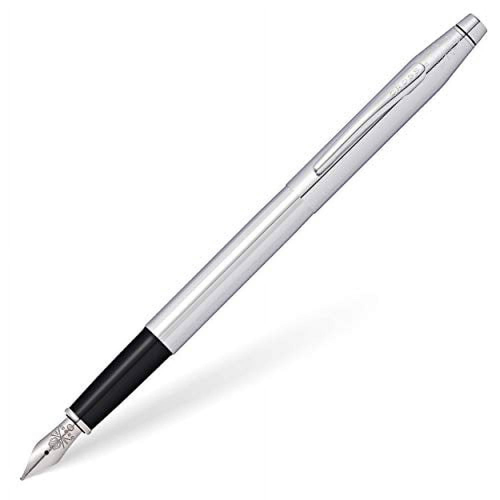 Cross Classic Century Lustrous Chrome W/ Stainless Steel Fine Nib Fountain Pen