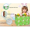 thumbnail image 2 of MYFLOCY Rectangle Empty Easter Baskets Boy Large Toy Storage Bin Girls collapsible Hamper Waterproof Canvas Box Kid Gifts Spring Decor, 2 of 7