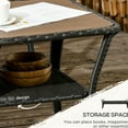 thumbnail image 6 of Brown Outdoor Table - Weather - Proof and High - Capacity - Backyard Relaxation - Keep Things within Reach, 6 of 6