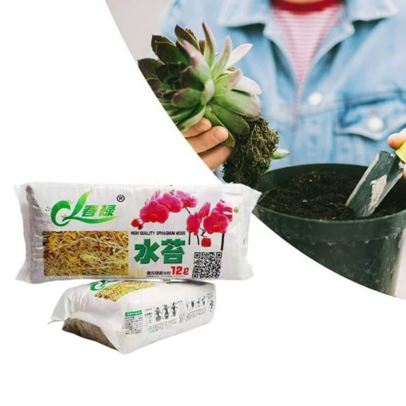 Nutrition Organic Fertilizer - Sphagnum Moss - Moisturizing Peat Dry Moss - Nutrition Organic Fertilizer Soilless Culture Fertilizer Substrate Soil FCompressed Pack