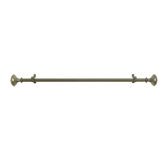 ACHIM-1PK Achim Buono II Decorative Rod and Finial OthelloGrey-PewterFinish/GreyFinish
