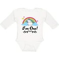thumbnail image 3 of Inktastic 1st Birthday Unicorn Rainbow 1 Year Old Party Girls Long Sleeve Baby Bodysuit, 3 of 5