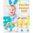 thumbnail image 4 of Huevos de Pascua para niños pequeños de 1 a 3 años, rellenos de cestas de Pascua, juguetes sensoriales a juego con forma de huevo, regalos de cumpleaños de Pascua para niñas y niños, 4 of 5