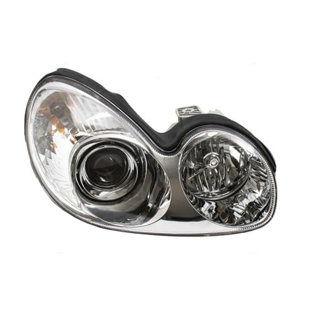 05 Hyundai Sonata Headlight - BROCK Halogen Combination Headlight Headlamp Passenger Replacement for 02-05 Hyundai Sonata 92102-3D050