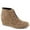 Taupe, variant on Michael By Michael Shannon Womens Rebeka Wedge Bootie Shoes, Taupe, US 10