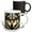 Multicolor, variant on 3drose, Grey Wolf in Geometric Art Style, 11oz Two-tone Blue Mug