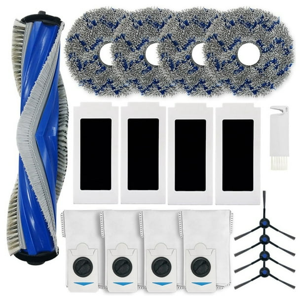 Kit De Repuestos Para Robot Aspirador Aonus I8 - Cepillos, Filtros, Paños De Fregona (6 Unidades De Cada)