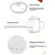thumbnail image 5 of Wosthever Olla de vidrio práctica y práctica de 1500ml para una experiencia de cocina más saludable, olla de fideos instantáneos Cocina y Comedor Doble asa 1500ml, 5 of 6