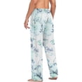 thumbnail image 6 of Watercolor Bouquet Pattern Ghost Pajama Pants, Men's Lounge Pants Light with Drawstring and Pockets, Christmas New Year Birthday Father's Day Gifts, X-Large, 6 of 7