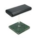 thumbnail image 1 of Soporte de visualización Hugo Cojín de cuero PU y Plata Verde, 1 of 6