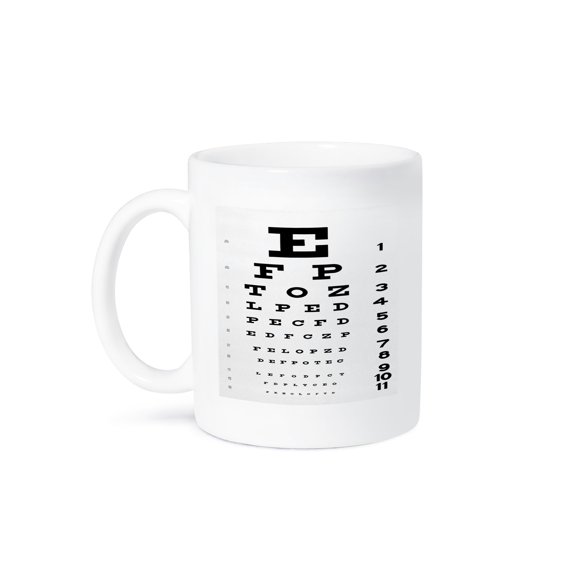 3dRose, Eye Chart, 15oz Mug