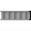 Ekena Millwork 3"H x 5/8"P x 94 1/2"L Lyon Fluted Chair Rail