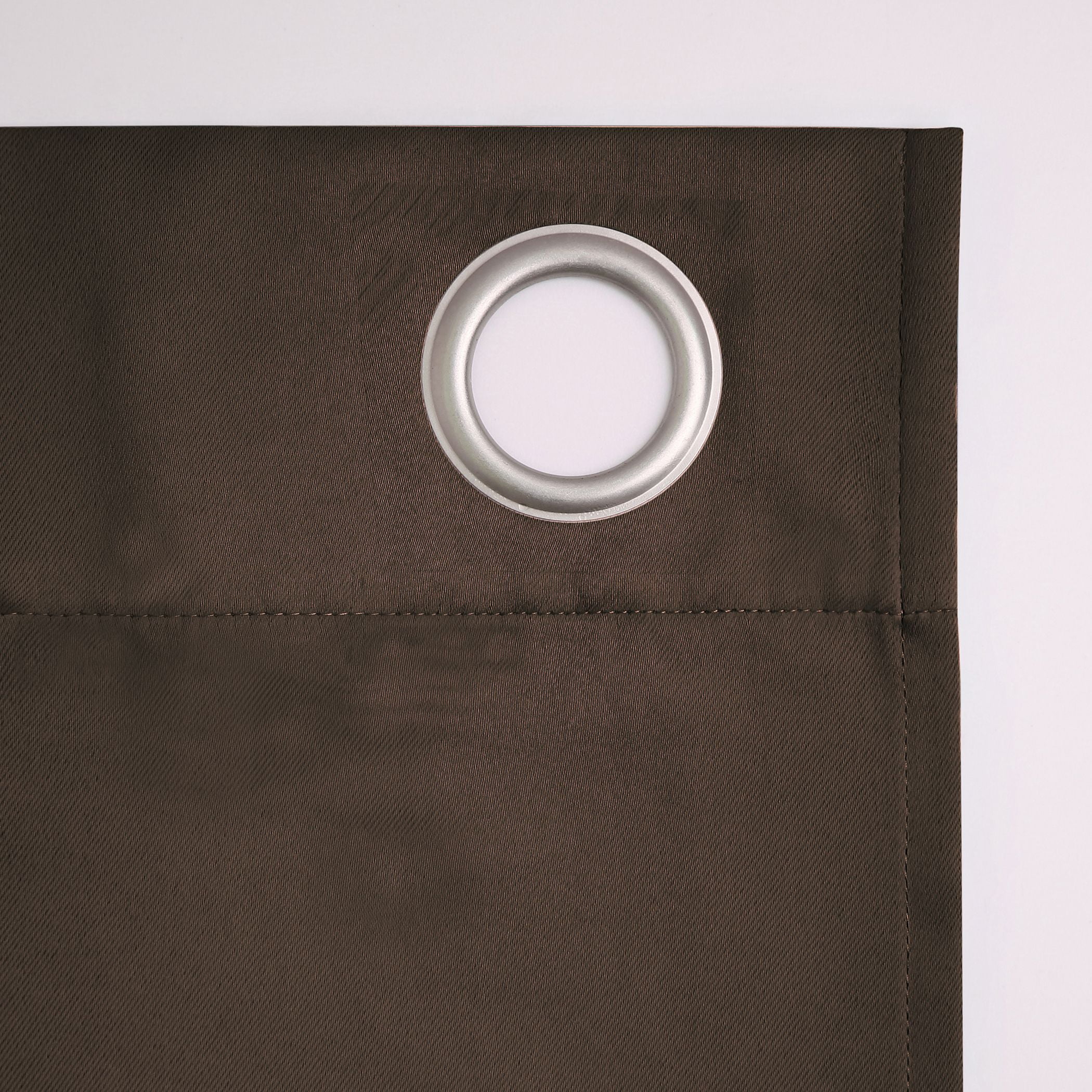 Sun Zero Oslo Theater Grade 100% Blackout Grommet Curtain Panel, 52" x 63", Cocoa Brown (Single Curtain, Rod Not Included)
