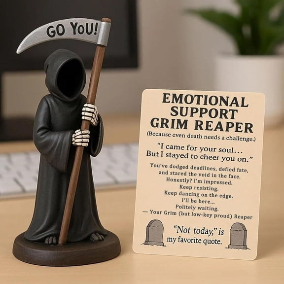 An Emotional Companion Ornament Based On The Sickle And Death , With A Cold And Stern Shape That Hides Power, Standing Quietly At The Table To Provid
