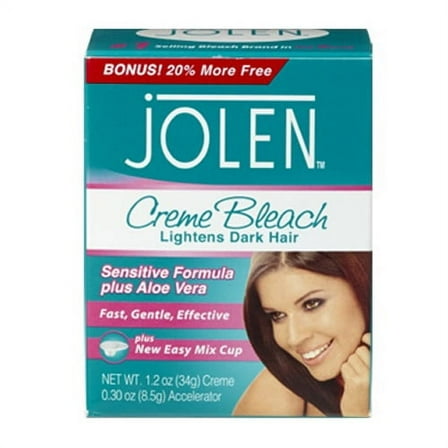 Jolen Creme Bleach Senitive Formula Plus, Aloe Vera, 1 oz
