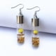thumbnail image 5 of Pendientes de gota Minnieouse para mujer colgante de botellas de cristal Amarillo, 5 of 6
