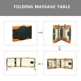 thumbnail image 4 of 3 Sections Folding Portable Aluminum Foot Beauty Massage Table 60CM Wide Black & Orange, 4 of 24